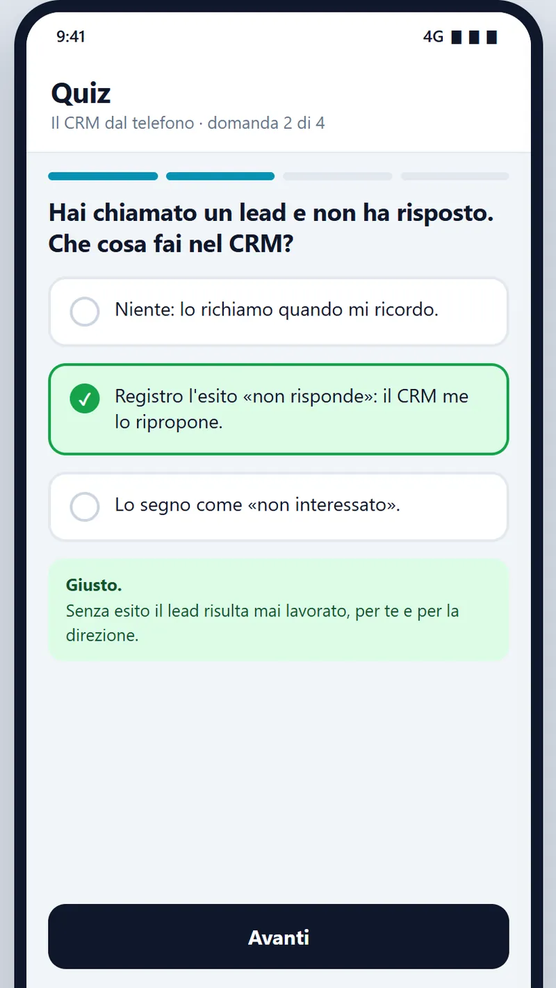 Una domanda del quiz dell’Academy, con la risposta giusta spiegata